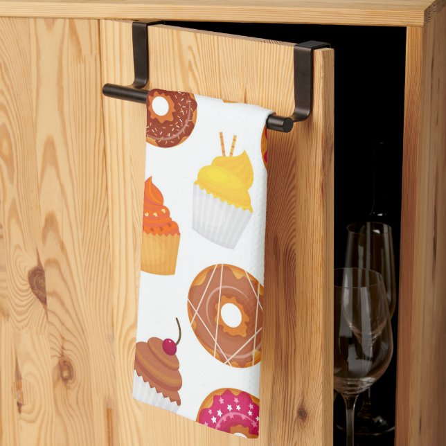 Linge De Cuisine Beignets & Cupcakes  (Pliage en tiers)