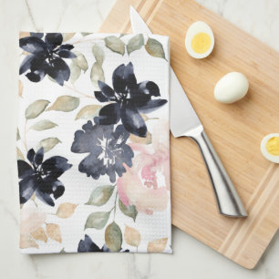 Linge De Cuisine belle aquarelle fleurs original