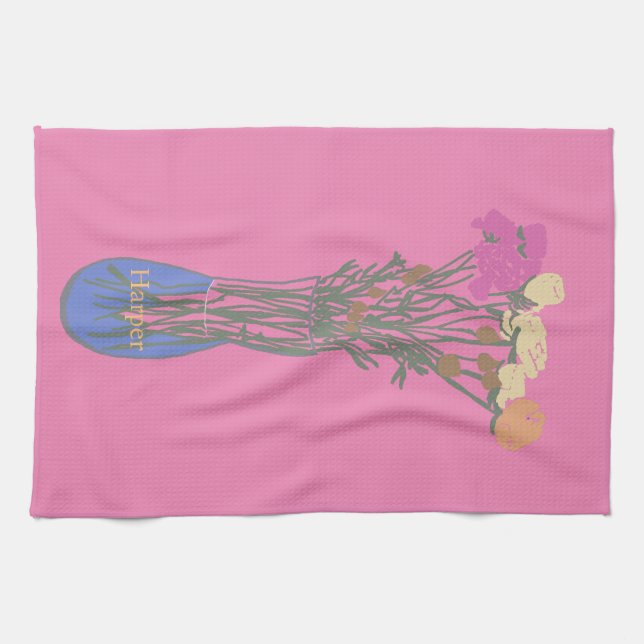 Linge De Cuisine Belle floraison Illustration Fleur originale (Horizontal)