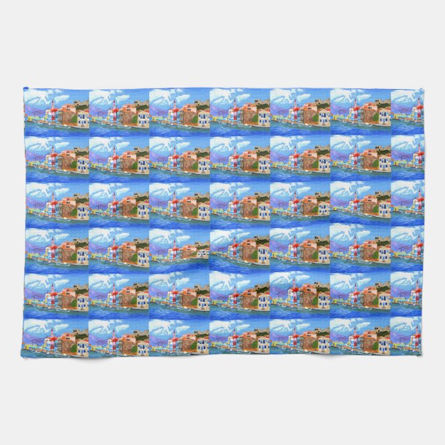 Linge De Cuisine Belle Grèce  (Horizontal)