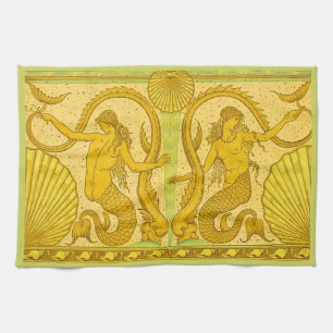 Linge De Cuisine belle impression de sirènes