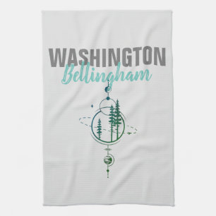 Linge De Cuisine Bellingham Washington Arbres géométriques