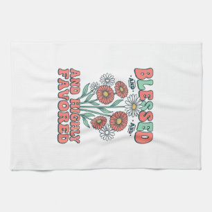 Linge De Cuisine Bénis et hautement favorisés motif floral vintage_