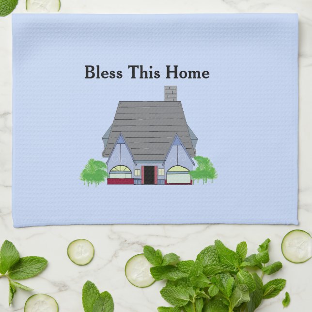 Linge De Cuisine Bénissez Cette Maison (Plié)