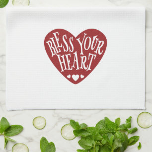 Linge De Cuisine Bénissez votre coeur au coeur