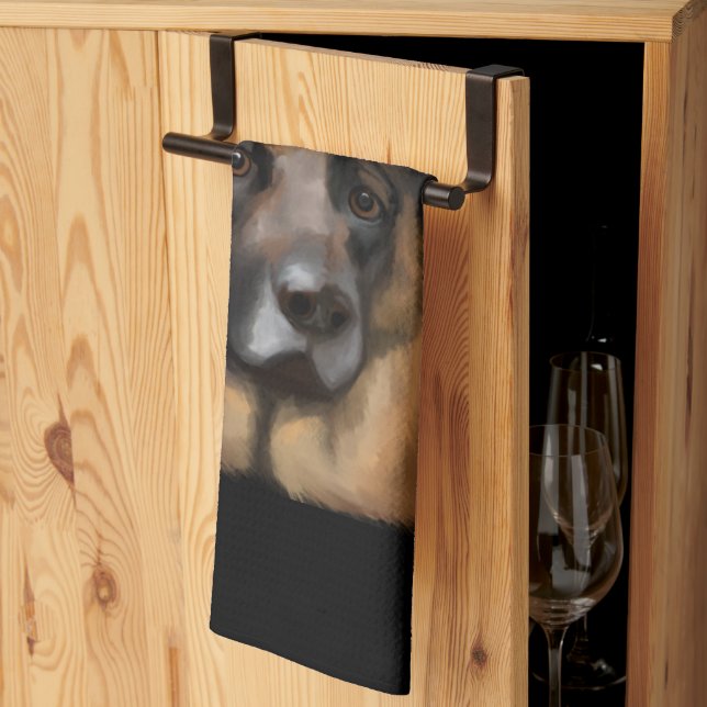 LINGE DE CUISINE BERGER ALLEMAND        (Pliage en tiers)