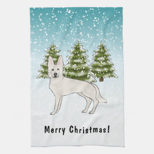 Linge De Cuisine Berger Blanc Suisse Berger Blanc Suisse Chien Forê