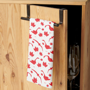 Linge De Cuisine Bernaches du Canada et Feuilles de l'érable - drap