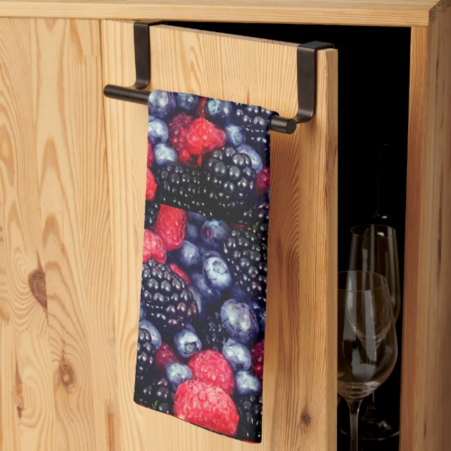 Linge De Cuisine Berries (Pliage en tiers)