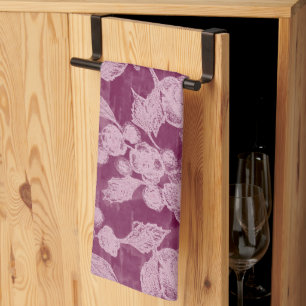 Linge De Cuisine Berries et fleurs Purple Floral