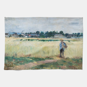 Linge De Cuisine Berthe Morisot - Dans le champ de roues à Gennevil