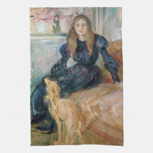 Linge De Cuisine Berthe Morisot - Julie et son Greyhound Laerte
