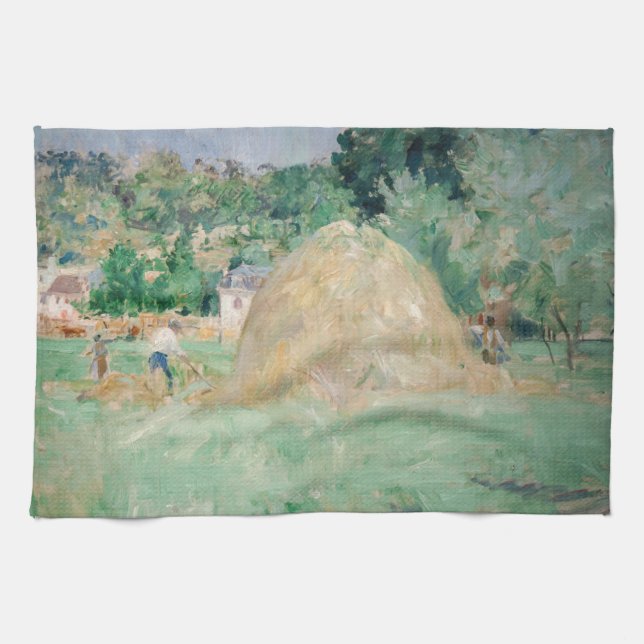 Linge De Cuisine Berthe Morisot - Les piles de Haystacks à Bougival (Horizontal)