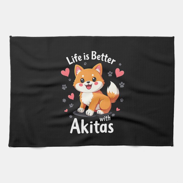 Linge De Cuisine Best life with Akita Tank Top (Horizontal)