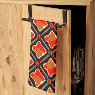 Linge De Cuisine Beurre d'arachide et confiture de fraise en mousse