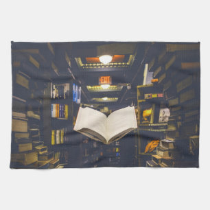 Linge De Cuisine Bibliothèque Livres étagères Ouvrir livre Lire