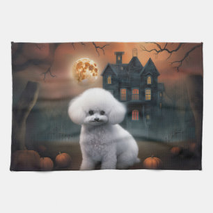 Linge De Cuisine Bichon Frise Halloween effroi