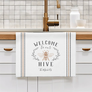 Linge De Cuisine Bienvenue à notre Hive personnalisée