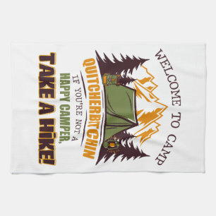 Linge De Cuisine Bienvenue Au Camp Quitcherbitchin Happy Camper