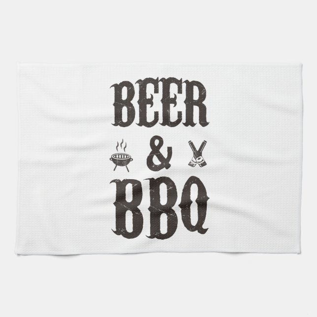 Linge De Cuisine Bière et BBQ (Horizontal)