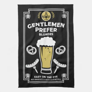 Linge De Cuisine Bière Pilsner Allemande Et Saucisse