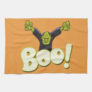 Linge De Cuisine Big BOO - Frankenstein Monster Halloween Orange