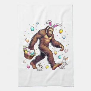 Linge De Cuisine Bigfoot Pâques Drôle Sasquatch