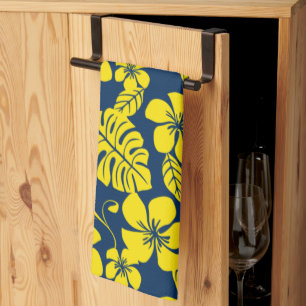 LINGE DE CUISINE BIKINI ROSE (BLEU FONCÉ/JAUNE)