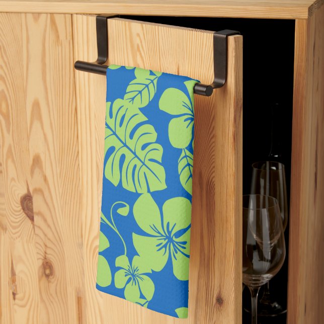 LINGE DE CUISINE BIKINI ROSE (BLEU/VERT) (Pliage en tiers)
