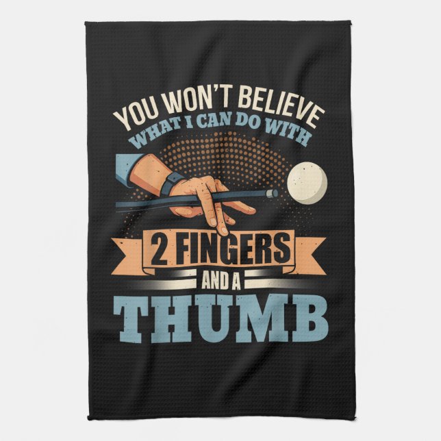 Linge De Cuisine Billard drôle de piscine (Vertical)