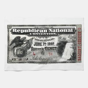 Linge De Cuisine Billet Convention Républicaine 1892
