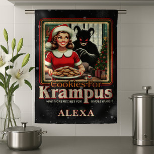 Linge De Cuisine Biscuit pour Krampus Joyeux Noël Krampus Horreur