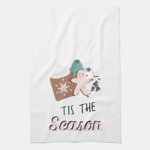 Linge De Cuisine Biscuits de Noël C'est la Saison Chocolat Chaud  
