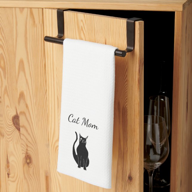 Linge De Cuisine Black Cat Cartoon meilleur animal de compagnie mam (Pliage en tiers)