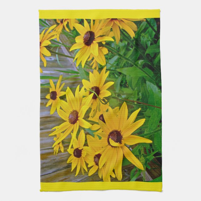 Linge De Cuisine Black Eyed Susan Fleurs sauvages (Vertical)