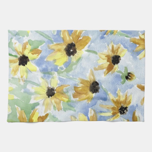 Linge De Cuisine Black Eyed Susan Floral (Horizontal)