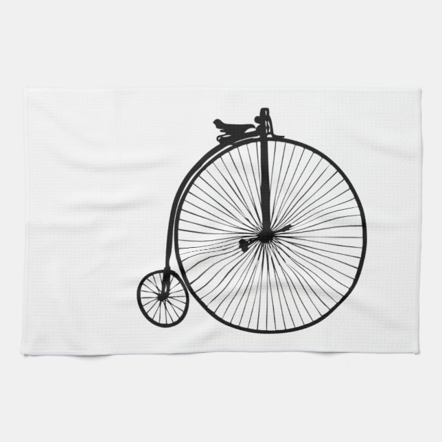 Linge De Cuisine Black penny farine vélo vintage (Horizontal)