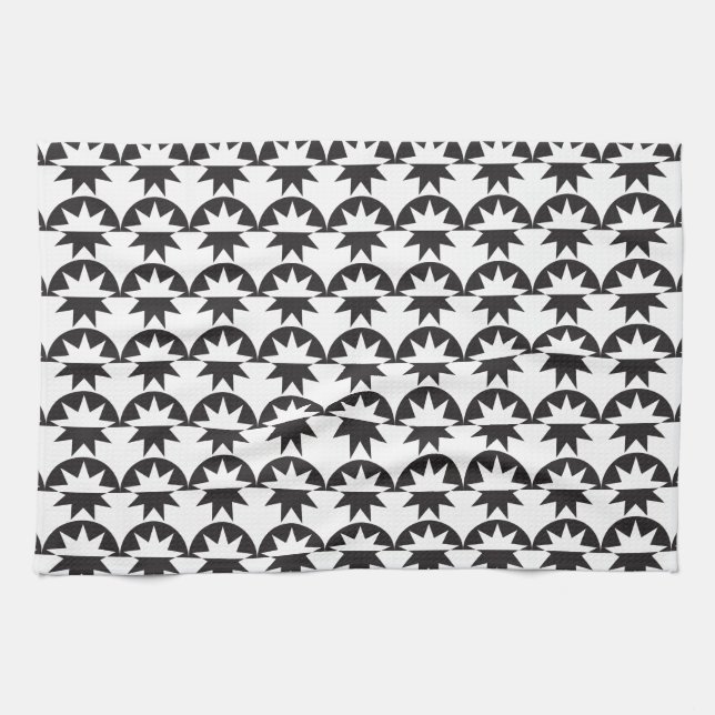 Linge De Cuisine Black White Deco (Horizontal)