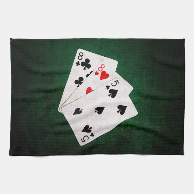 Linge De Cuisine Blackjack 21 point - Huit, Huit, Cinq (Horizontal)