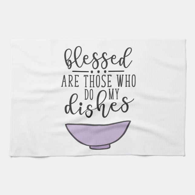 Linge De Cuisine Blessed sont ceux qui font mes plats (Horizontal)