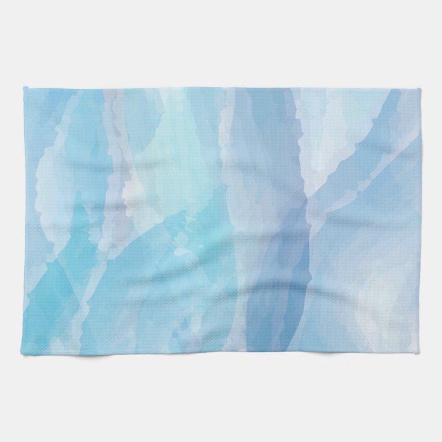Linge De Cuisine Bleu, abstrait, cool couleur de l'eau brosse art (Horizontal)