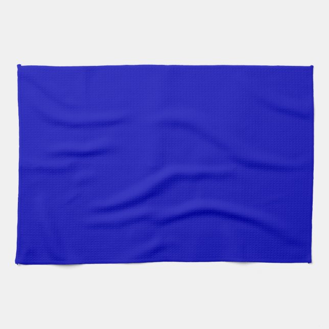 Linge De Cuisine Bleu Cobalt Uni (Horizontal)