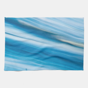 Linge De Cuisine Bleu de mer Abstrait
