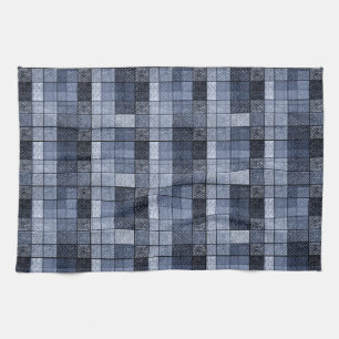 Linge De Cuisine Bleu, denim, tartan, plaid.