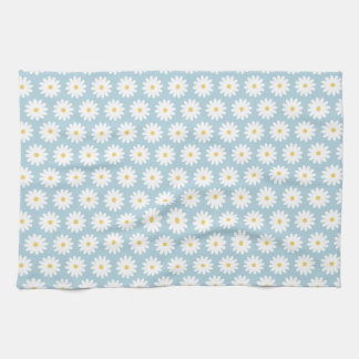 Linge De Cuisine Bleu et blanc Retro Vintage Daisy Motif