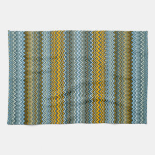 Linge De Cuisine Bleu et Jaune