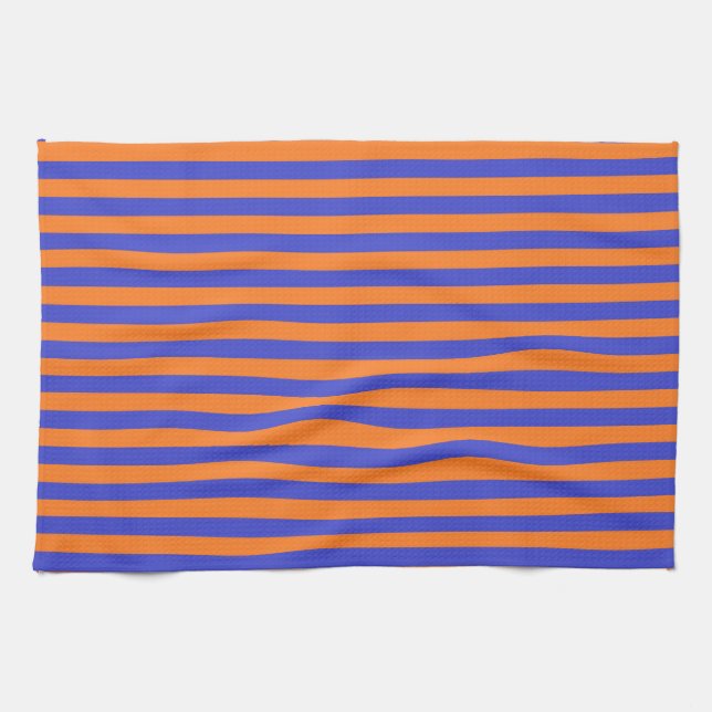 Linge De Cuisine Bleu et orange (Horizontal)