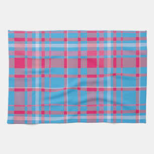 Linge De Cuisine Bleu et rouge de tartan