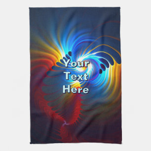 Linge De Cuisine Bleu gravitationnel