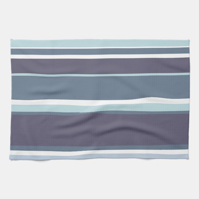 Linge De Cuisine Bleu-gris (Horizontal)